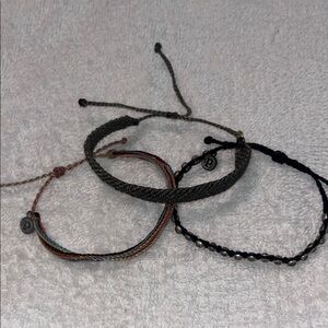 Pravda Elegant Multicolor Braided Bracelets Set